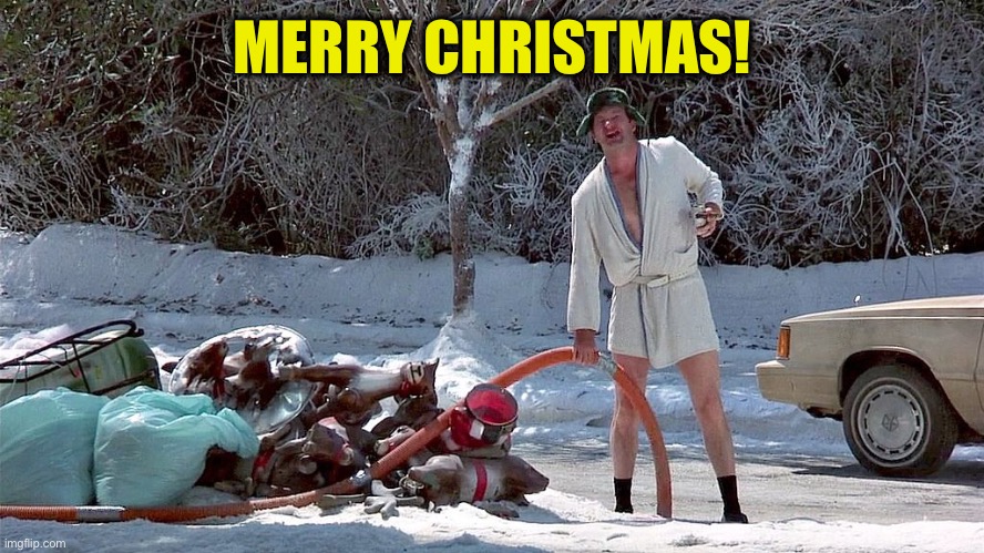 Cousin Eddie | MERRY CHRISTMAS! | image tagged in cousin eddie | made w/ Imgflip meme maker