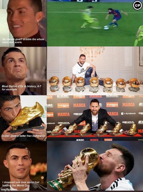 The End of “Messi vs Ronaldo” Football Debate | image tagged in messi,cristiano ronaldo,sports,football,funny | made w/ Imgflip meme maker