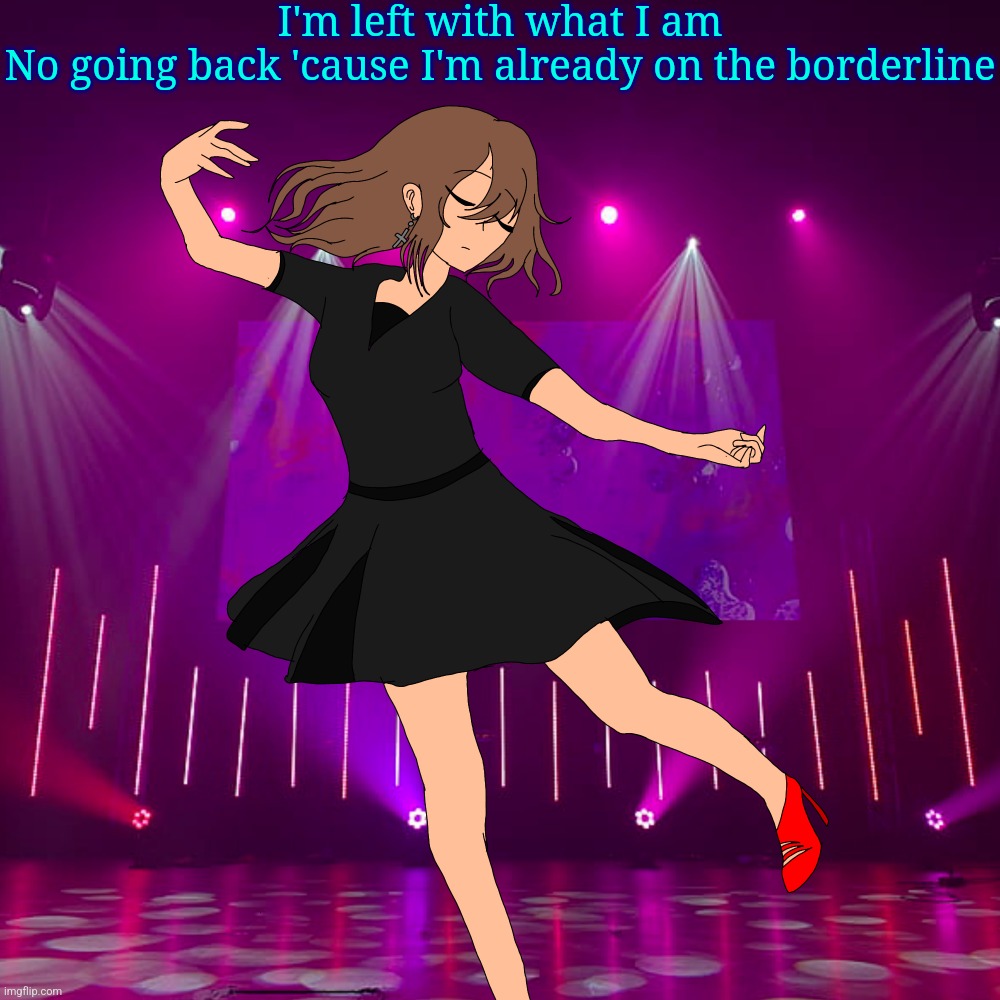 Irene (Isaac genderbend) | I'm left with what I am
No going back 'cause I'm already on the borderline | image tagged in irene isaac genderbend | made w/ Imgflip meme maker