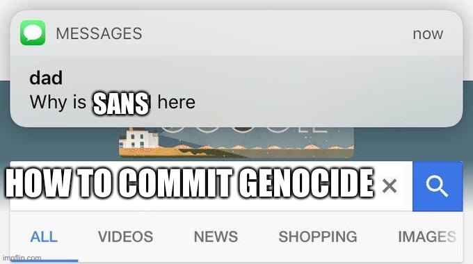 why is the FBI here? | SANS HOW TO COMMIT GENOCIDE | image tagged in why is the fbi here | made w/ Imgflip meme maker