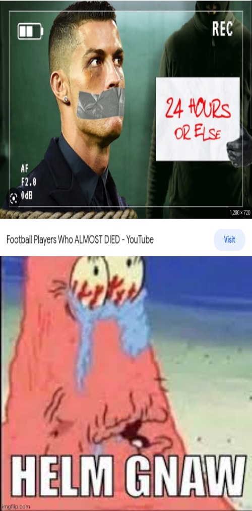 nOt RoNaLdO | image tagged in helm gnaw,world cup | made w/ Imgflip meme maker