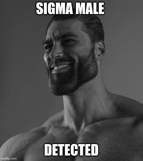 Sigma Male | SIGMA MALE DETECTED | image tagged in sigma male | made w/ Imgflip meme maker
