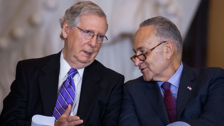 McConnell and Schumer Blank Meme Template