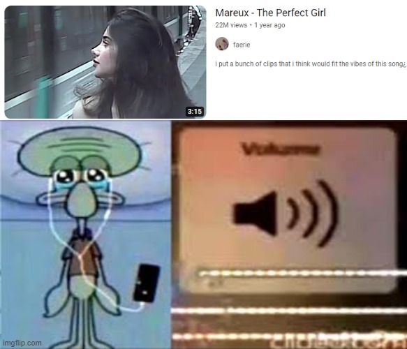 funny song featured in American Psycho | image tagged in squidward crying listening to music | made w/ Imgflip meme maker
