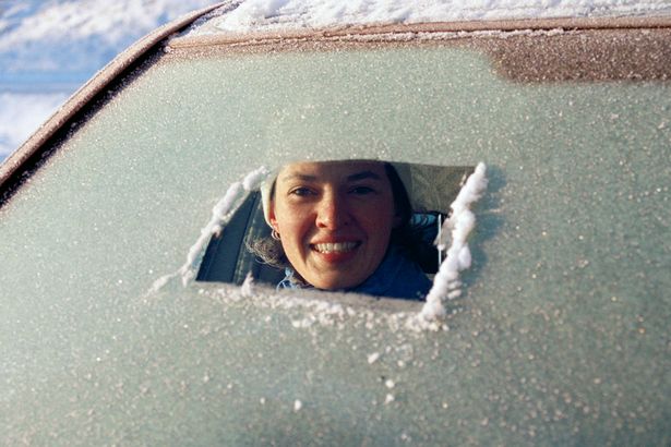 Frozen windscreen Blank Meme Template