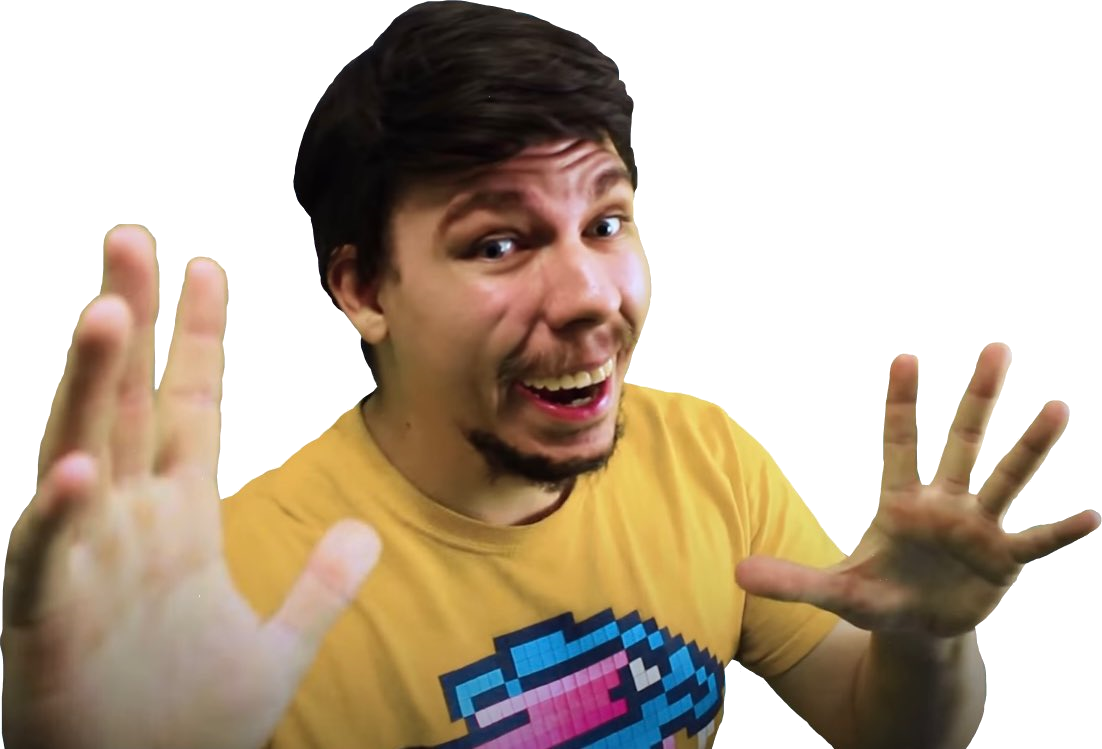 MrBeast pointing png image