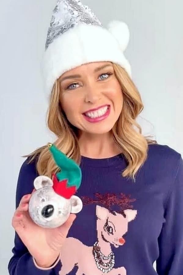 High Quality Dannii Minogue Christmas koala Blank Meme Template