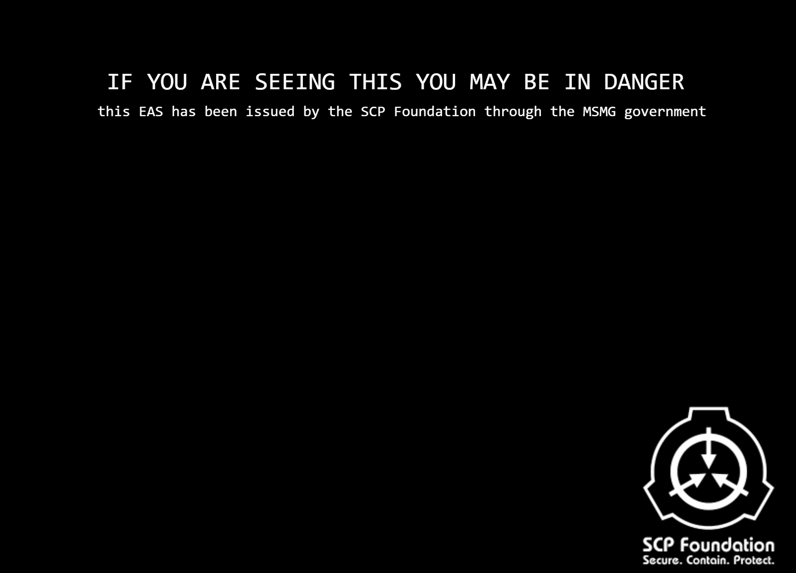 SCP Logo (Black Background) Blank Template - Imgflip