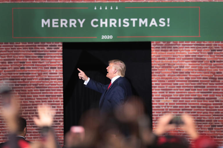 Donald Trump Merry Christmas 2020 Blank Meme Template