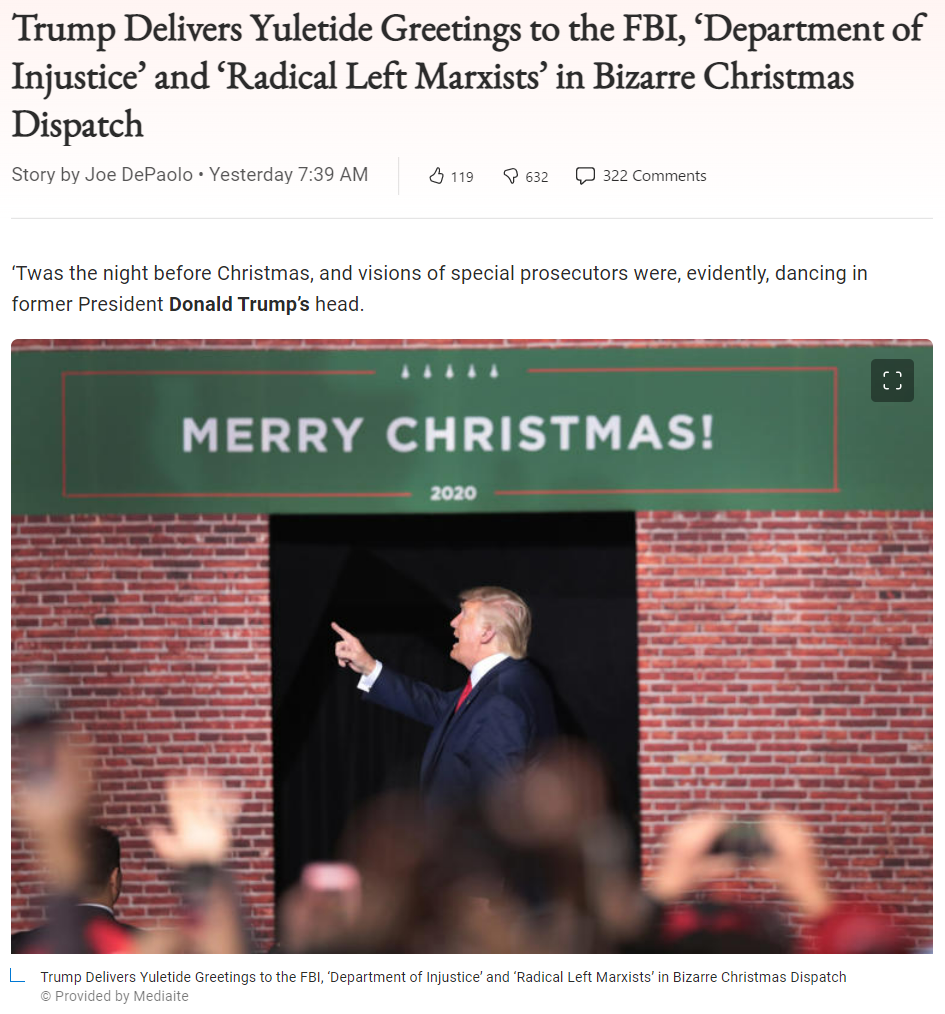 High Quality Trump delivers Yuletide greetings to the FBI Blank Meme Template