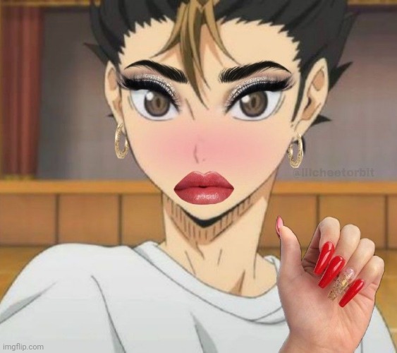 Nishinoya cursed | image tagged in nishinoya cursed | made w/ Imgflip meme maker