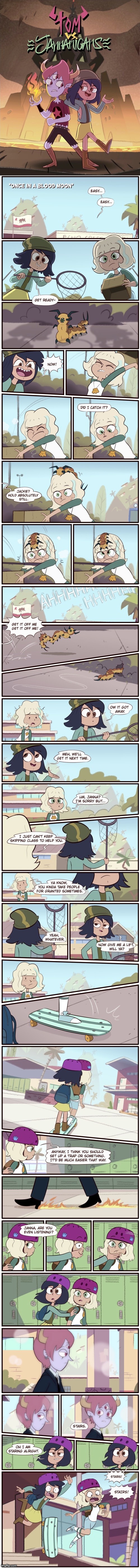 Tom vs Jannanigans: Once in a Blood Moon (Part 1) | image tagged in star vs the forces of evil,comics/cartoons,svtfoe,morningmark,comics,memes | made w/ Imgflip meme maker