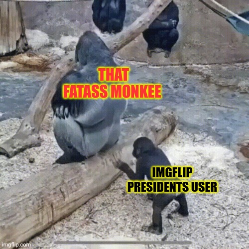 THAT FATASS MONKEE IMGFLIP PRESIDENTS USER | made w/ Imgflip meme maker