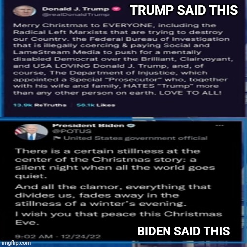 Deplorable Donald Disgusting Trump Calls Himself Clairvoyant. LoL! | TRUMP SAID THIS; BIDEN SAID THIS | image tagged in memes,trump sucks,deplorable donald,disgusting donald,deplorable,trump is a jackass | made w/ Imgflip meme maker