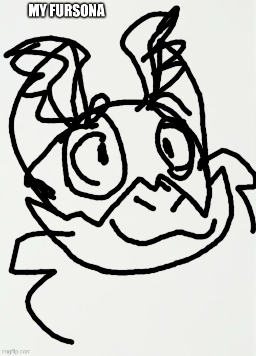 I drew this with my new XP-pen deco mini 7 | MY FURSONA | image tagged in furry | made w/ Imgflip meme maker