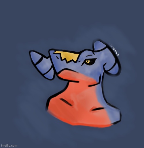 It came between a tie again so I just chose Garchomp (I must admit I’m really proud of this) | image tagged in garchomp,art | made w/ Imgflip meme maker