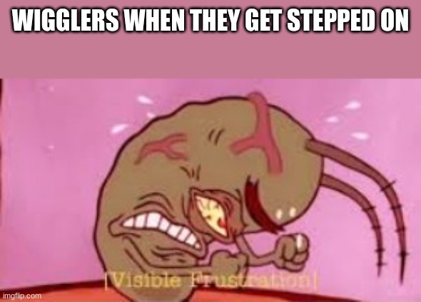 Anger issues | WIGGLERS WHEN THEY GET STEPPED ON | image tagged in visible frustration,mario | made w/ Imgflip meme maker