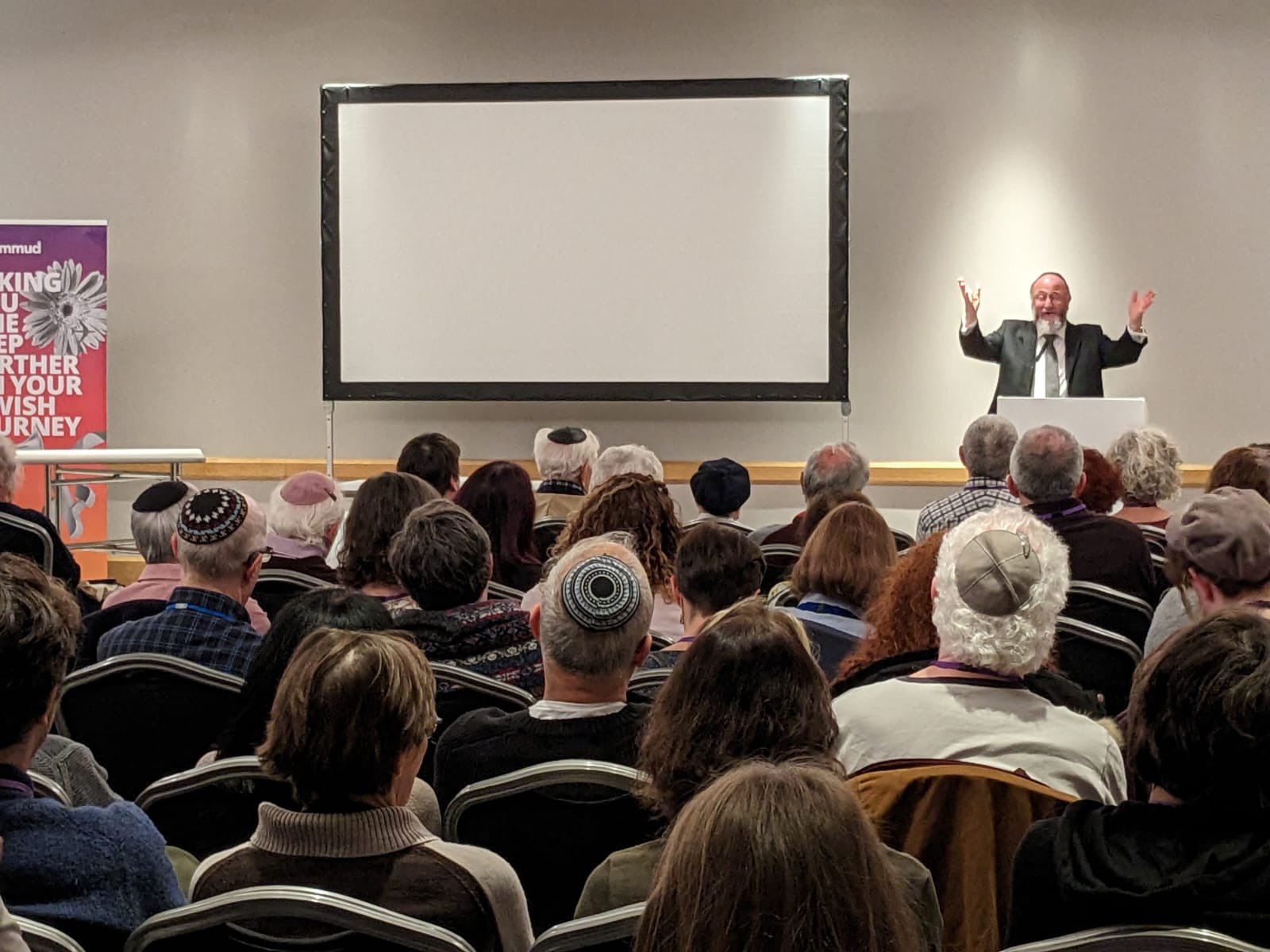 Chief Rabbi Speaking Blank Meme Template
