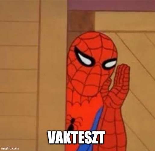 Spider-Man Whisper | VAKTESZT | image tagged in spider-man whisper | made w/ Imgflip meme maker
