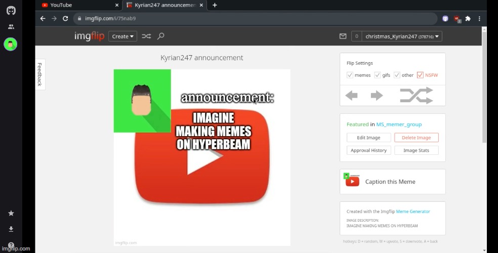made in hyperbeam | made w/ Imgflip meme maker
