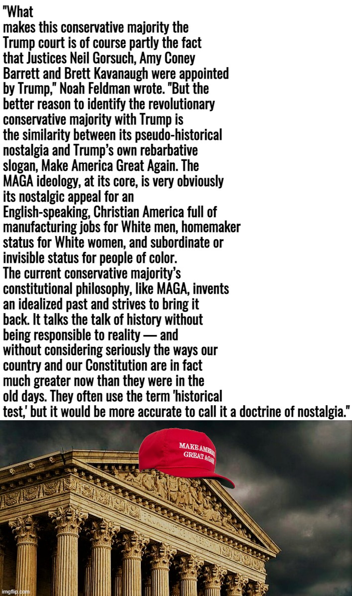 The MAGA SCOTUS, explained. | image tagged in maga scotus explained bold,maga scotus,maga,scotus,supreme court,make america great again | made w/ Imgflip meme maker