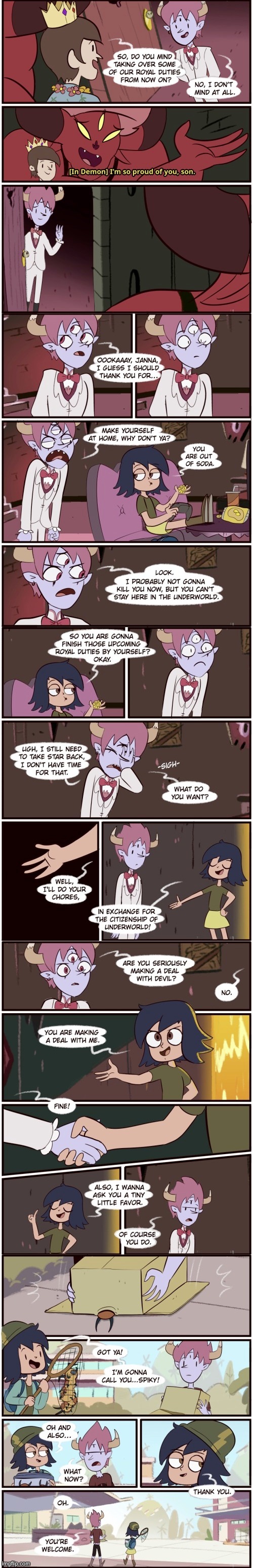 Tom vs Jannanigans: Once in a Blood Moon (Part 10) | image tagged in star vs the forces of evil,comics/cartoons,comics,morningmark,svtfoe,memes | made w/ Imgflip meme maker