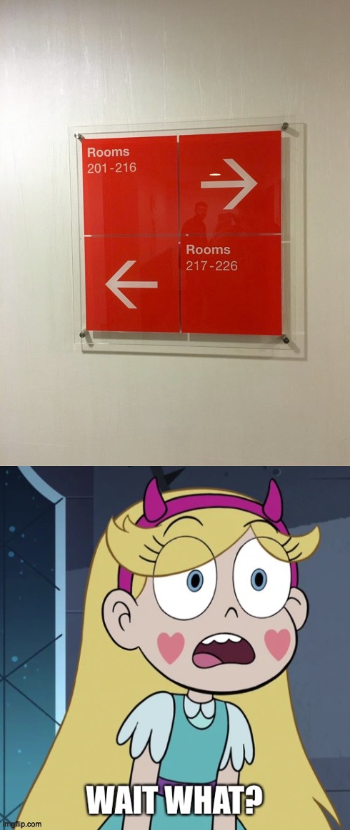 WHERE AM I SUPPOSED TO GO!!?!!?!! | image tagged in star butterfly wait what,you had one job,star vs the forces of evil,design fails,memes,crappy design | made w/ Imgflip meme maker