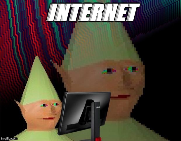 The Internet (or internet)[a] is the global system of interconnected computer networks that uses the Internet protocol suite (TC | INTERNET | image tagged in internet,magical | made w/ Imgflip meme maker