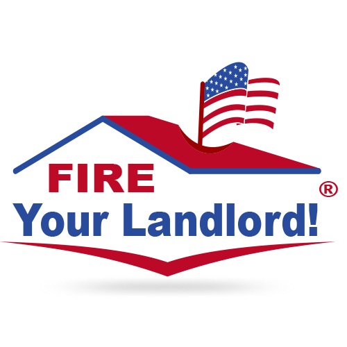 High Quality Fire your landlord logo buy a house renting mortgage real estate Blank Meme Template