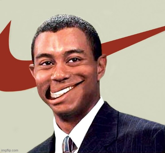 Nike Smile | image tagged in nike smile | made w/ Imgflip meme maker