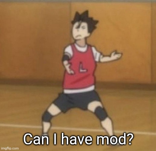 I apologize for asking | Can I have mod? | image tagged in low quality nishinoya | made w/ Imgflip meme maker