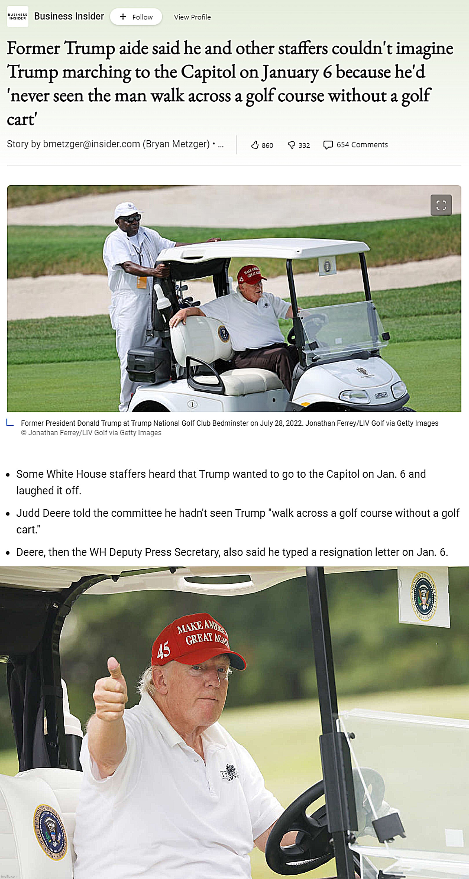 ROTFL. Now that's some vintage internet lingo I haven't used in a long time | image tagged in fatass trump on a golf cart,old donald trump thumbs up | made w/ Imgflip meme maker