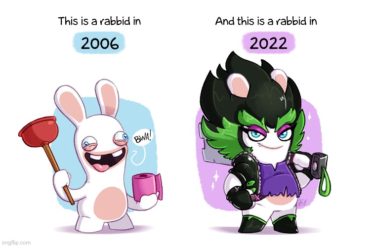 Then vs Now (Art by FrancoisL-Artblog) (What do you think is better?) | made w/ Imgflip meme maker