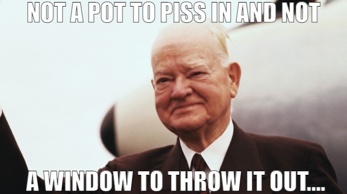 WHEN BEHIND THE BLOW CONTINUES! | NOT A POT TO PISS IN AND NOT; A WINDOW TO THROW IT OUT.... | image tagged in herbert hoover,meme | made w/ Imgflip meme maker