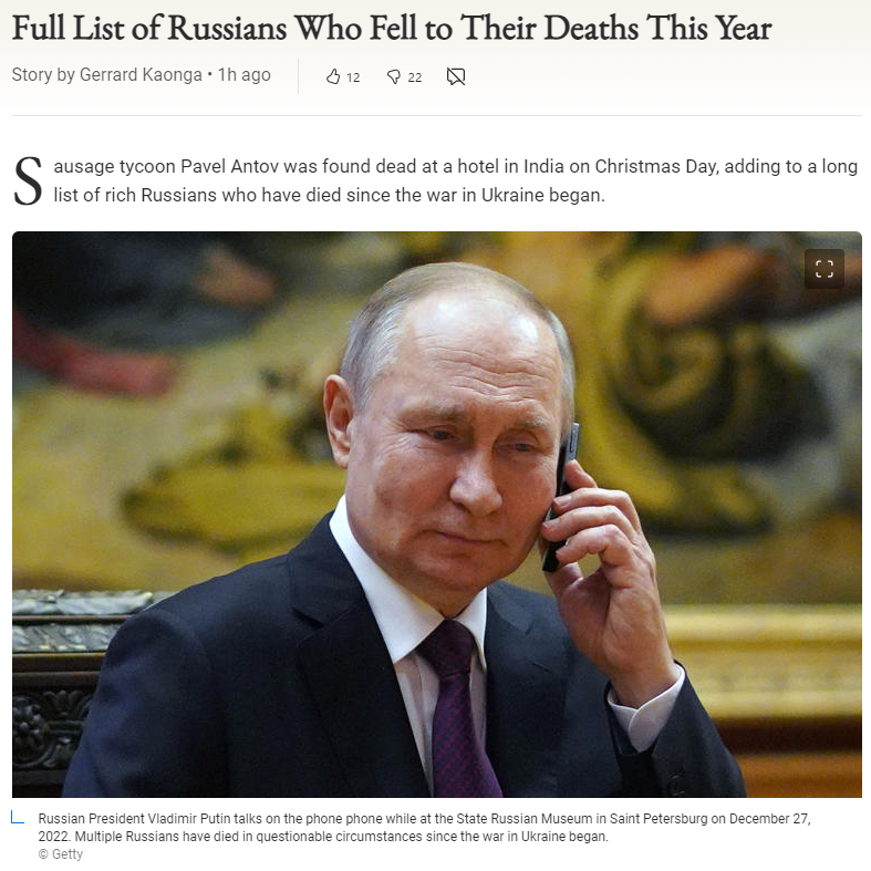 High Quality Full list of Russians who fell to their deaths this year Blank Meme Template