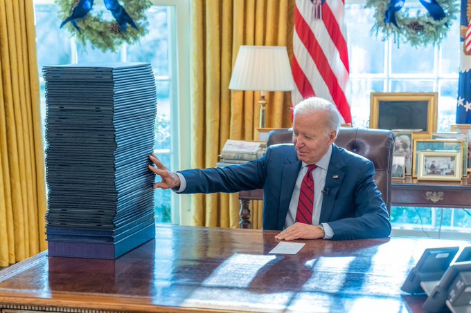 High Quality Biden Bill Stack Blank Meme Template