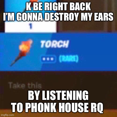 Me fr | K BE RIGHT BACK I’M GONNA DESTROY MY EARS; BY LISTENING TO PHONK HOUSE RQ | image tagged in balls | made w/ Imgflip meme maker