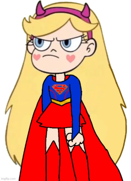 i haVe tO mAkE tHiS | image tagged in supergirl,star butterfly,fanart,star vs the forces of evil,svtfoe,memes | made w/ Imgflip meme maker