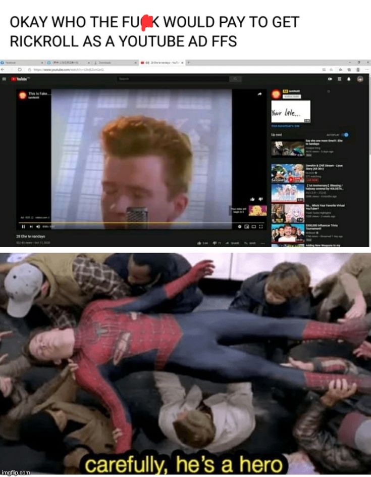 Rick Rolling All of  With a Paid Ad 
