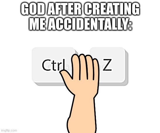 "There are no accidents."-Master Oogway | GOD AFTER CREATING ME ACCIDENTALLY: | image tagged in master oogway,ctrl z,gawd | made w/ Imgflip meme maker