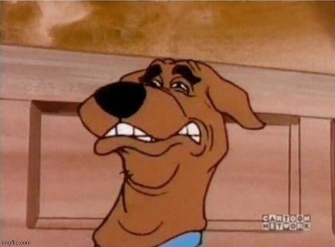 Scooby Cringe | image tagged in scooby cringe | made w/ Imgflip meme maker