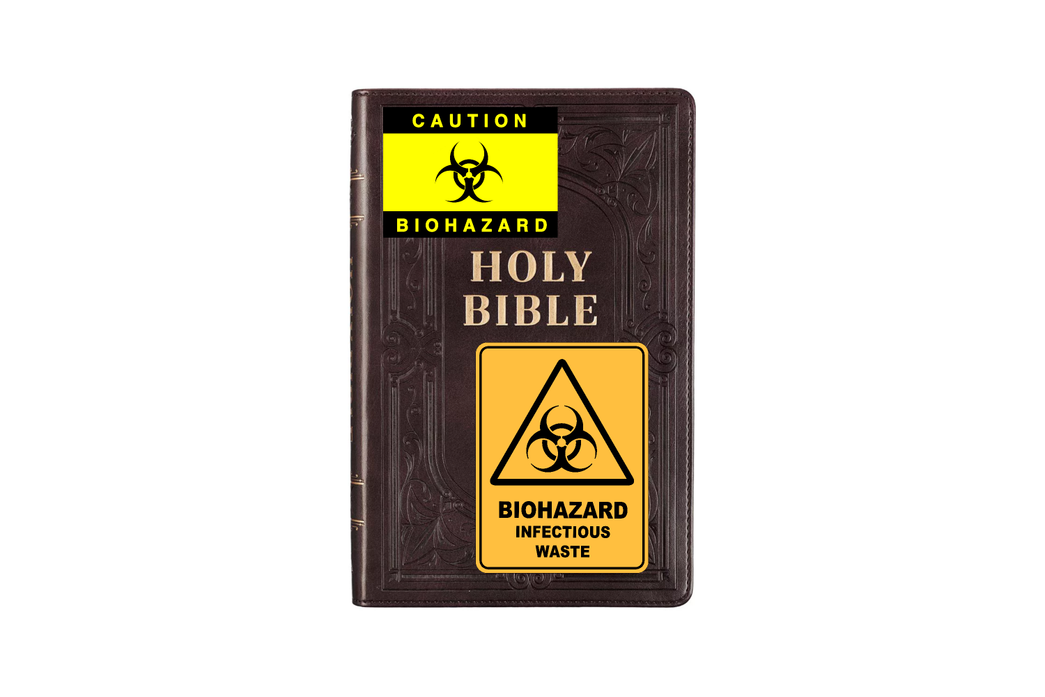 High Quality Biohazard Bible Blank Meme Template
