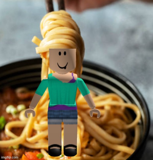 roblox noodle hair | made w/ Imgflip meme maker