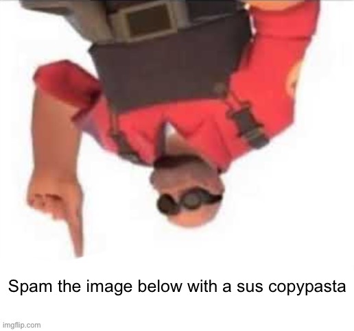 Or any to be honest | Spam the image below with a sus copypasta | image tagged in person below | made w/ Imgflip meme maker