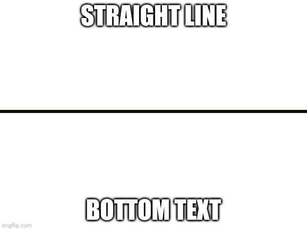 Straight line | STRAIGHT LINE; BOTTOM TEXT | image tagged in funny | made w/ Imgflip meme maker