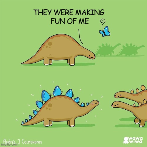 image tagged in dinosaurs,butterflies | made w/ Imgflip meme maker
