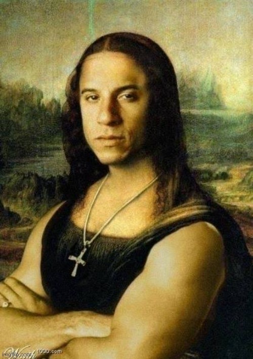 Vin Diesel Mona Lisa | made w/ Imgflip meme maker