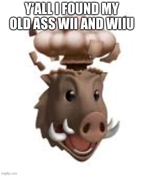 Y’ALL I FOUND MY OLD ASS WII AND WIIU | made w/ Imgflip meme maker