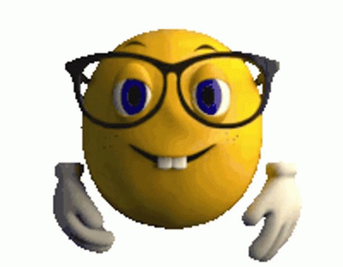 High Quality Nerd Emoji Gif Blank Meme Template