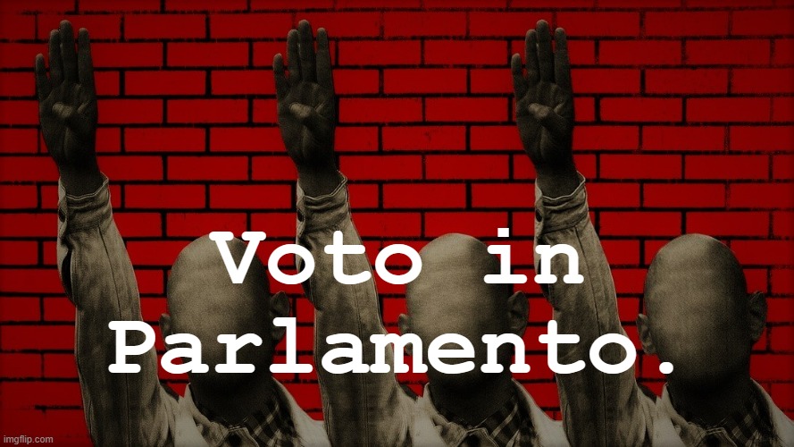 Voto in Parlamento. | made w/ Imgflip meme maker